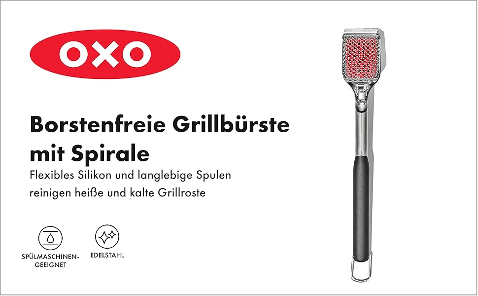Набір кухонних щипців та лопаток OXO Good Grips для гриля (41 см та 47,5 см) – нержавіюча сталь, безпечне миття в посудомийній машині
