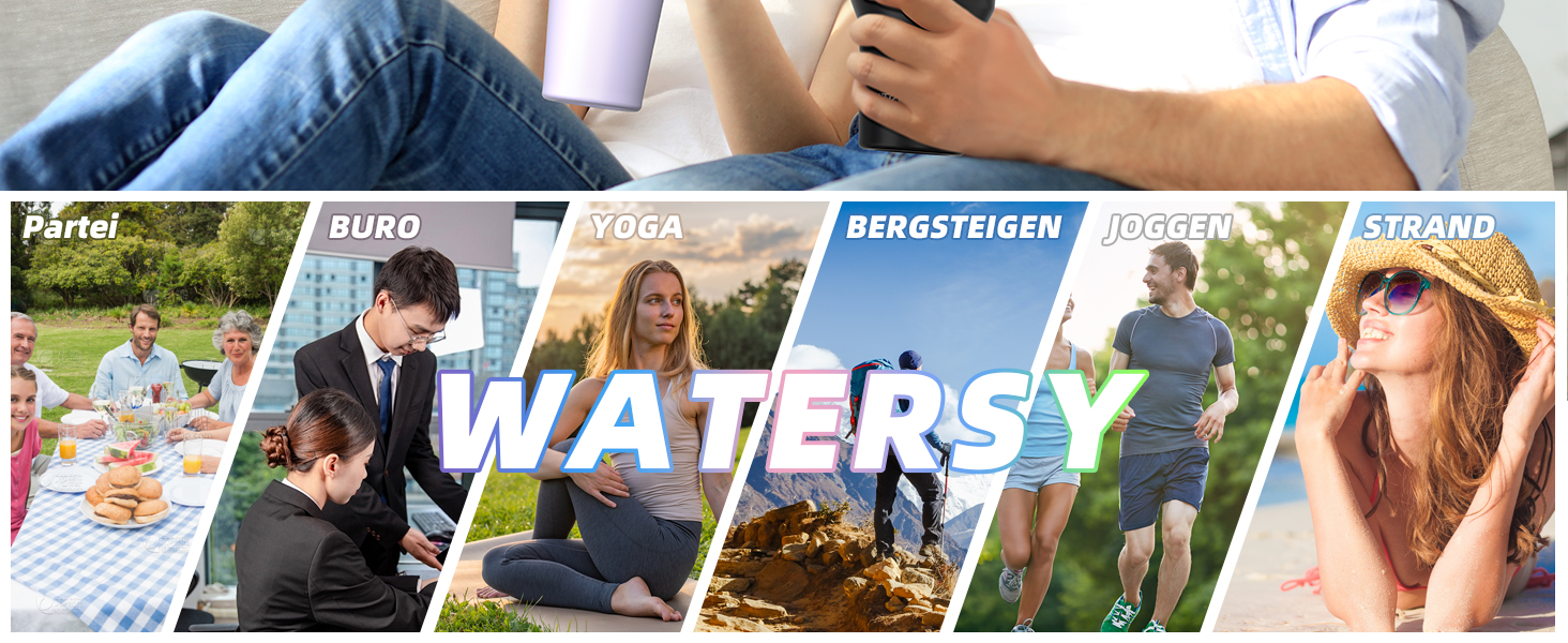 Термокружка WATERSY 1.2L з 2 трубочками, витокозахисний термос для кави To Go, вакуумна ізоляція, без BPA, ретро-зелений