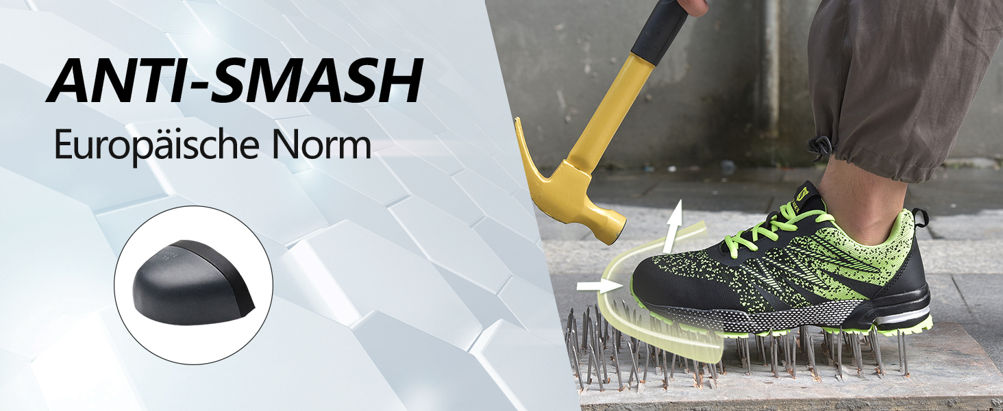 Зручні робочі черевики Suadex з металевим капаком для чоловіків та жінок, чорного кольору, розміри 37-48 EU