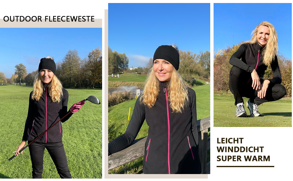 Жіноча флісова жилетка Soneven для активного відпочинку: біг, походи, їзда верхи. Легка, тепла, вітрозахисна, з блискавкою. Чорний колір, розмір M.