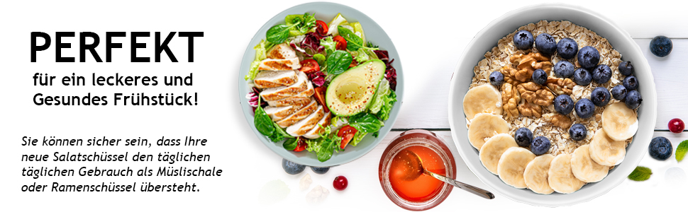 Набір мисок Miamio Palmanova (білий) – 6 шт. по 800 мл – сучасний дизайн, матове покриття