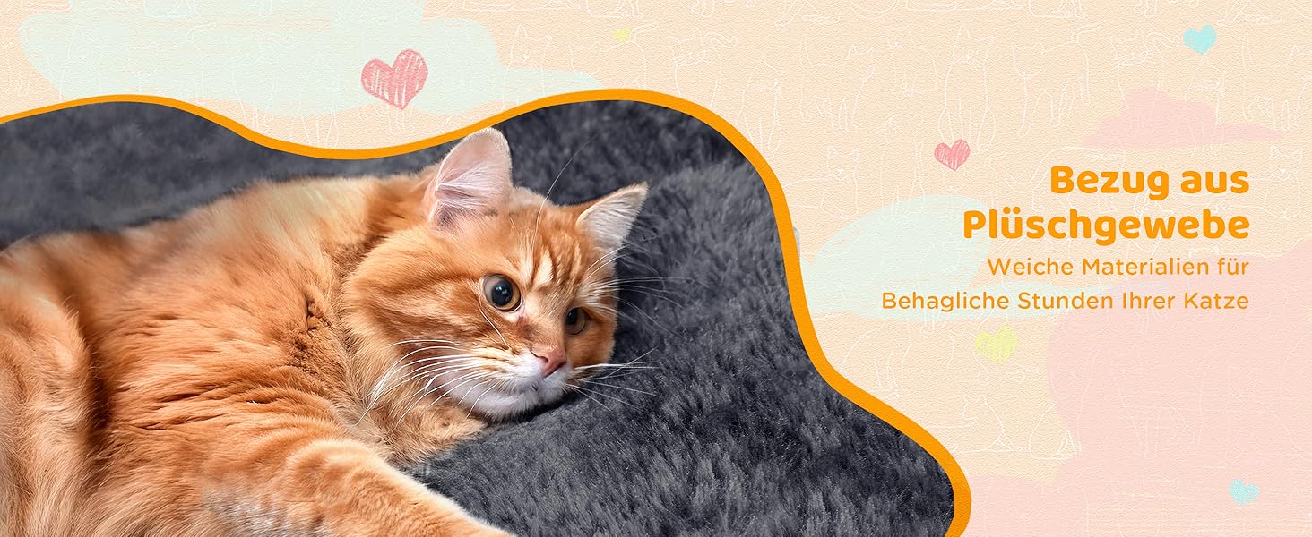 Котячий будиночок Yaheetech 170 см XL: когтеточка, ліжко, гамак, іграшки, сірий