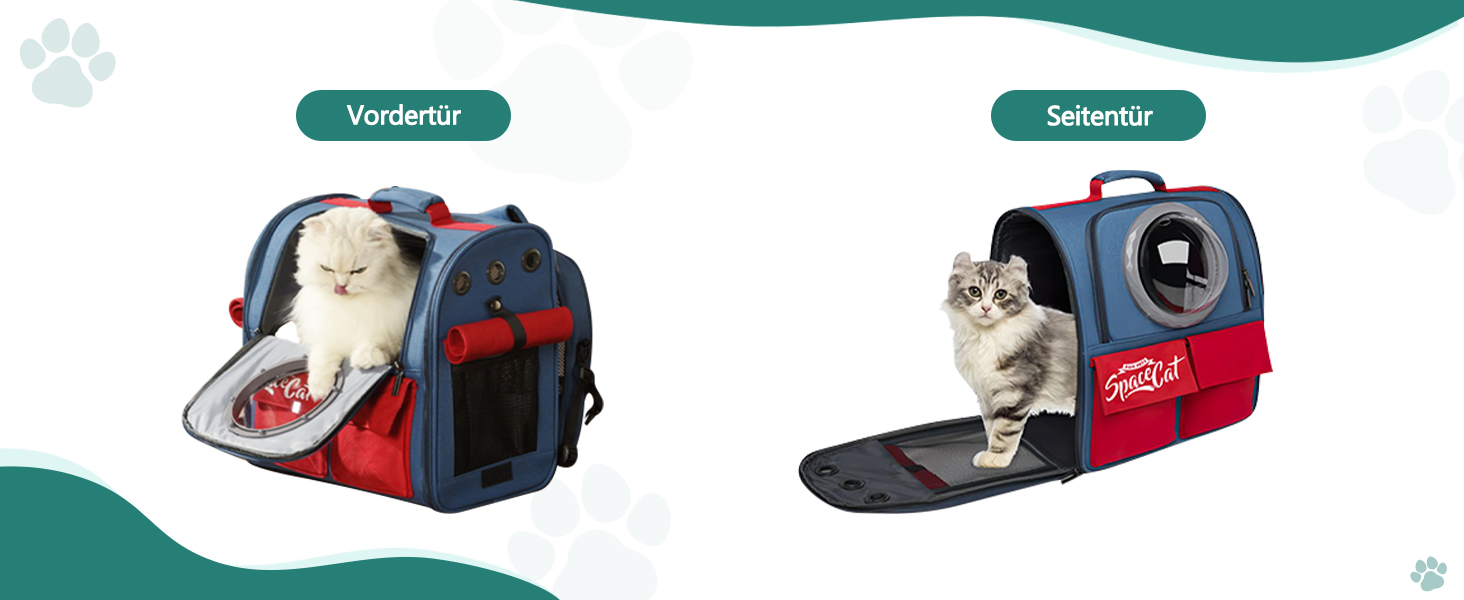 Рюкзак-переноска для кота Galatée, рюкзак для тварин, рюкзак-кокони, рюкзак-капсула з вентиляцією, рюкзак для собак та маленьких собак (сірий)