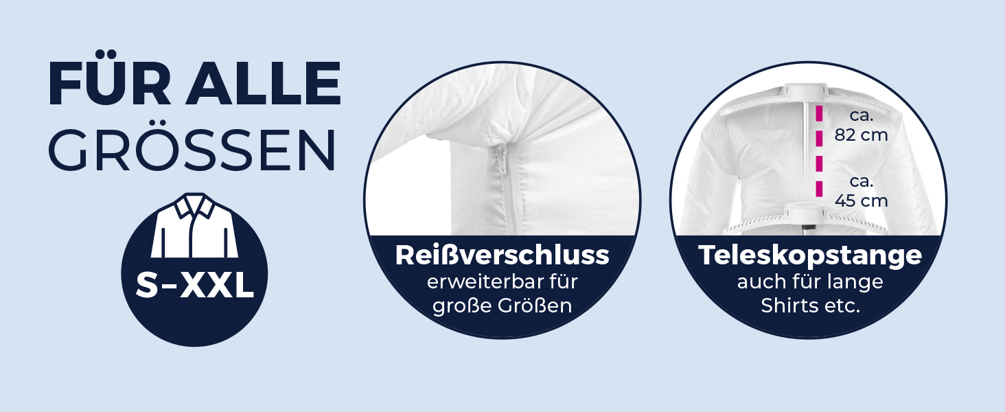 CLEANmaxx Автоматичний випрямляч сорочок | Замінює праску, відпарювач, steamer | Пристрій для випрямлення сорочок, блузок та штанів | Інноваційний та ефективний (з насадкою для штанів, рожевий)