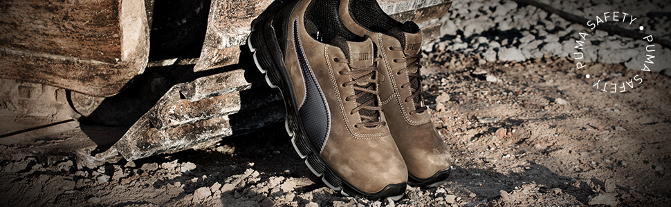 Робоче взуття PUMA SAFETY CONDOR MID S3 ESD SRC - чоловічі чорні робочі черевики з металевим носком та захистом від проколів