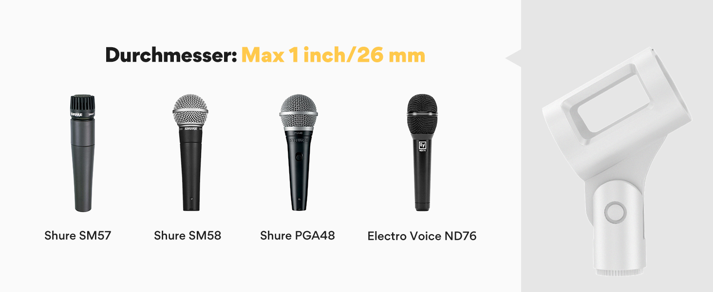 Мікрофонний тримач Maono BA20, чорний: регульований штатив для подкастів, геймінгу, стрімінгу та запису – з кріпленням до столу та адаптером 3/8' - 5/8'