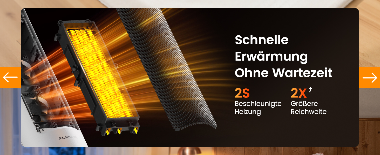 Електричний обігрівач PTC 2000W з керамічним нагрівачем, тихий, з термостатом та пультом керування, ECO режим, 70° осциляція, таймер 12h, захист від перегріву та перекидання, чорний, 1 шт (60 см)