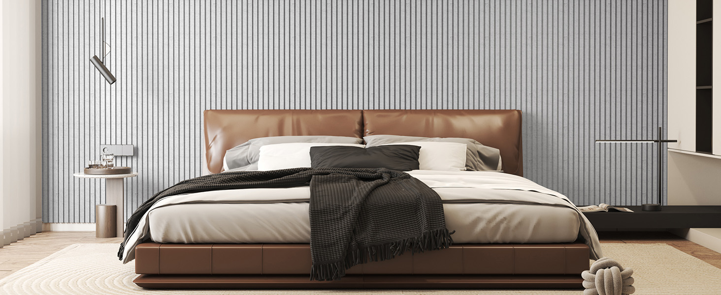 Акустичні панелі TONOR самоклеючі для звукоізоляції 120x60x1.9 см, шумопоглинаючі панелі для студії, офісу та дому, сірі (8 шт)