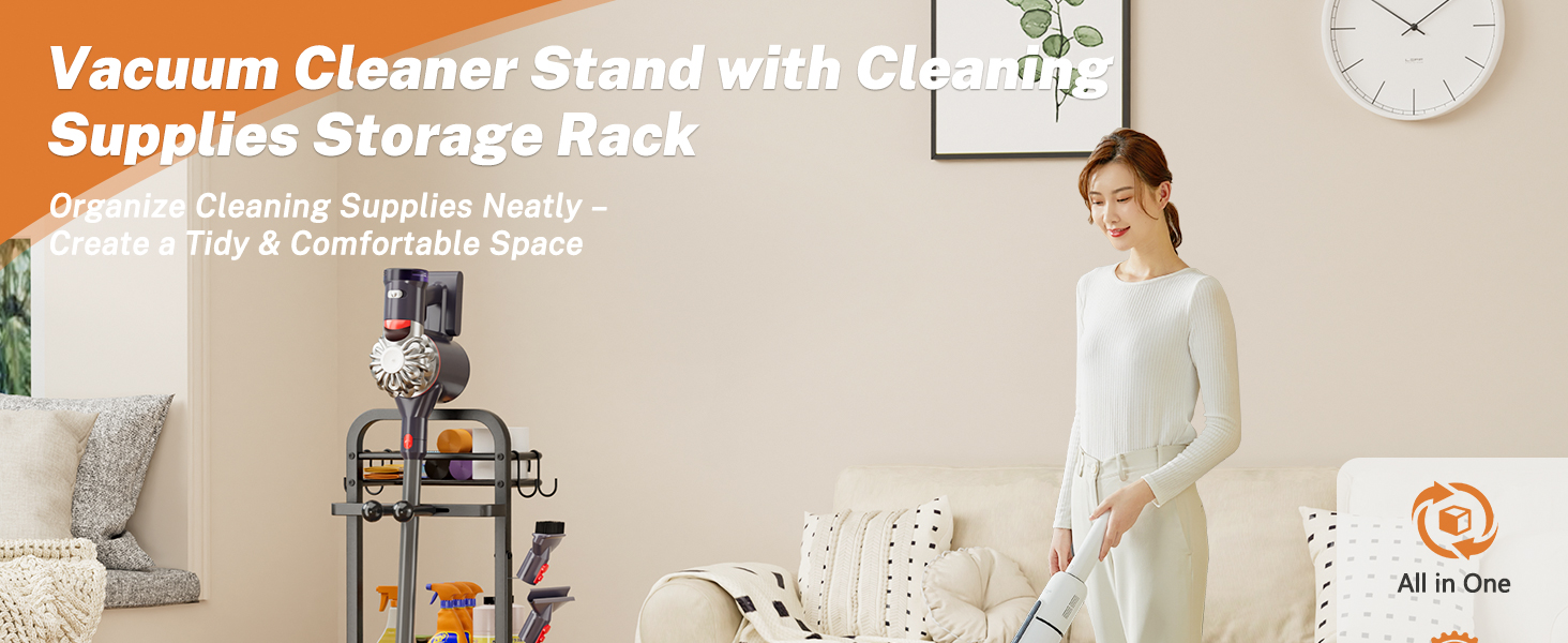 Підставка для пилососа, металева, настінна/підлогова, з коробкою для зберігання, сумісна з Dyson Gen5 V15s V15 V12 Slim V11 V10 V8 V7 V6 та аксесуарами