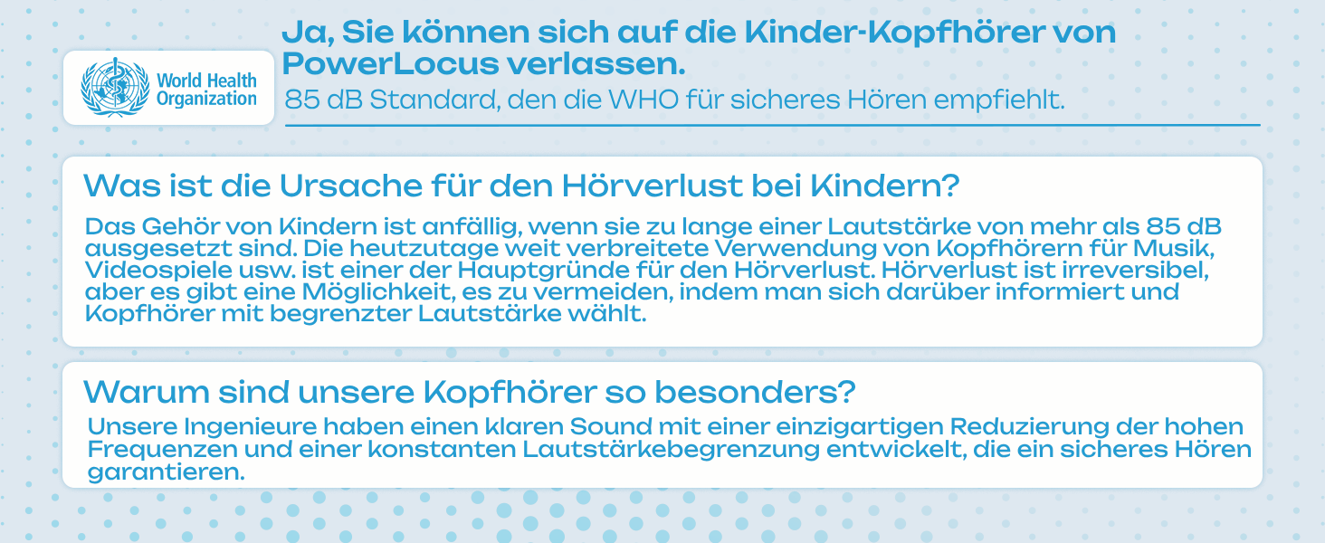 Дитячі навушники PowerLocus Bobo Bluetooth з обмеженням гучності, LED-підсвічуванням, складні, з мікрофоном (фіолетовий)