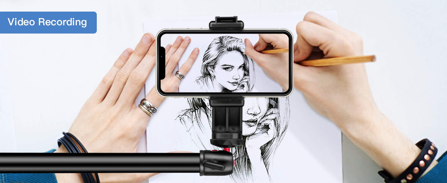 Кріплення для камери Victiv, 37-105 см: гнучкий штатив для DSLR, LED, веб-камери, смартфона (чорний/червоний)