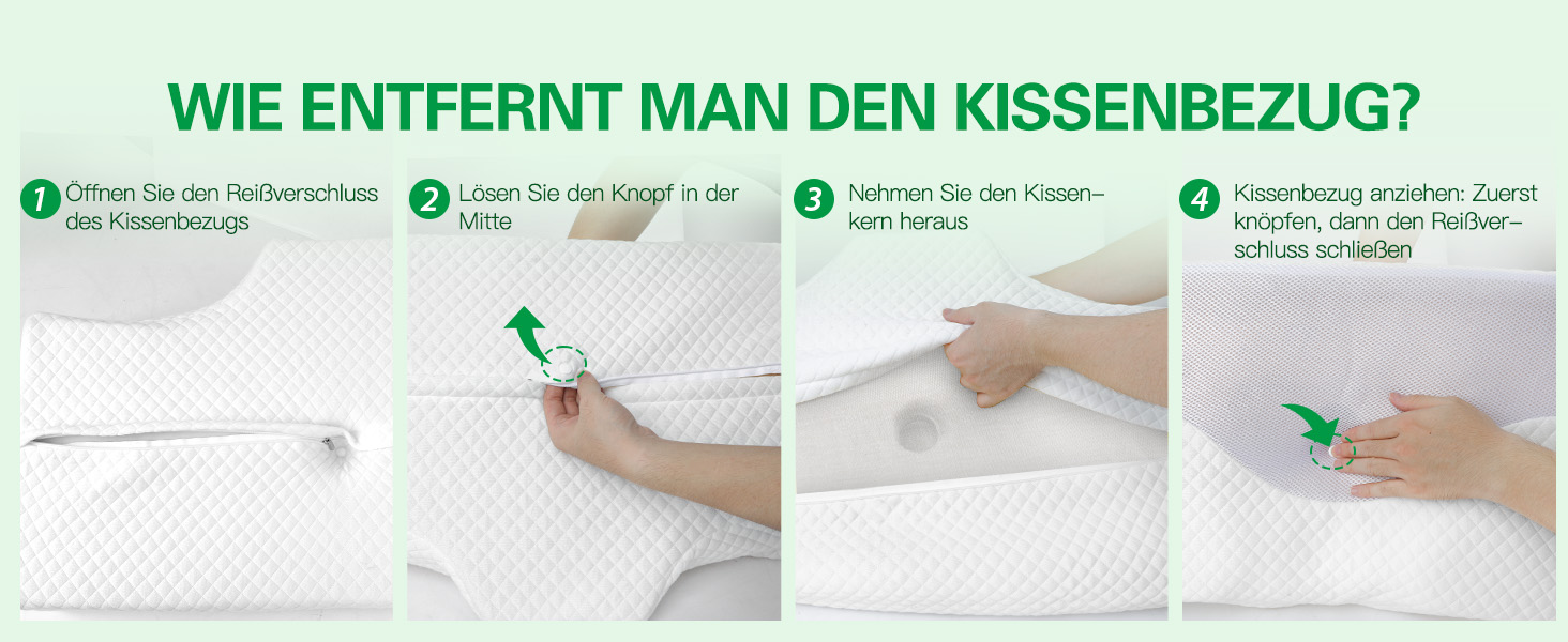 Подушка для шиї та плечей 2 в 1 з ефектом пам'яті Memory Foam, біла (70x40x8.5/14 см)
