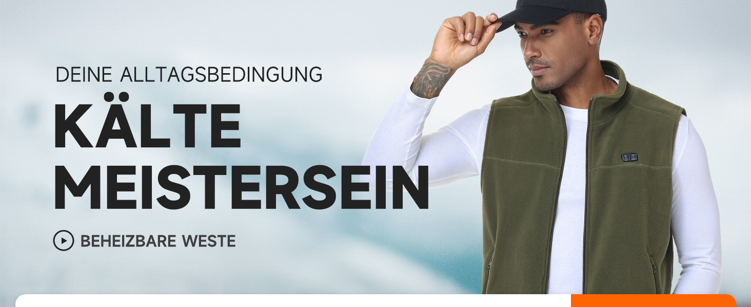 LABCOOL Грівачка жилетка для чоловіків, нагрівальна жилетка з мікрофлісу, 6 зон нагріву, 3 температурні режими, USB живлення з Powerbank 10000mAh, можна прати в пральній машині (Зелений, M)