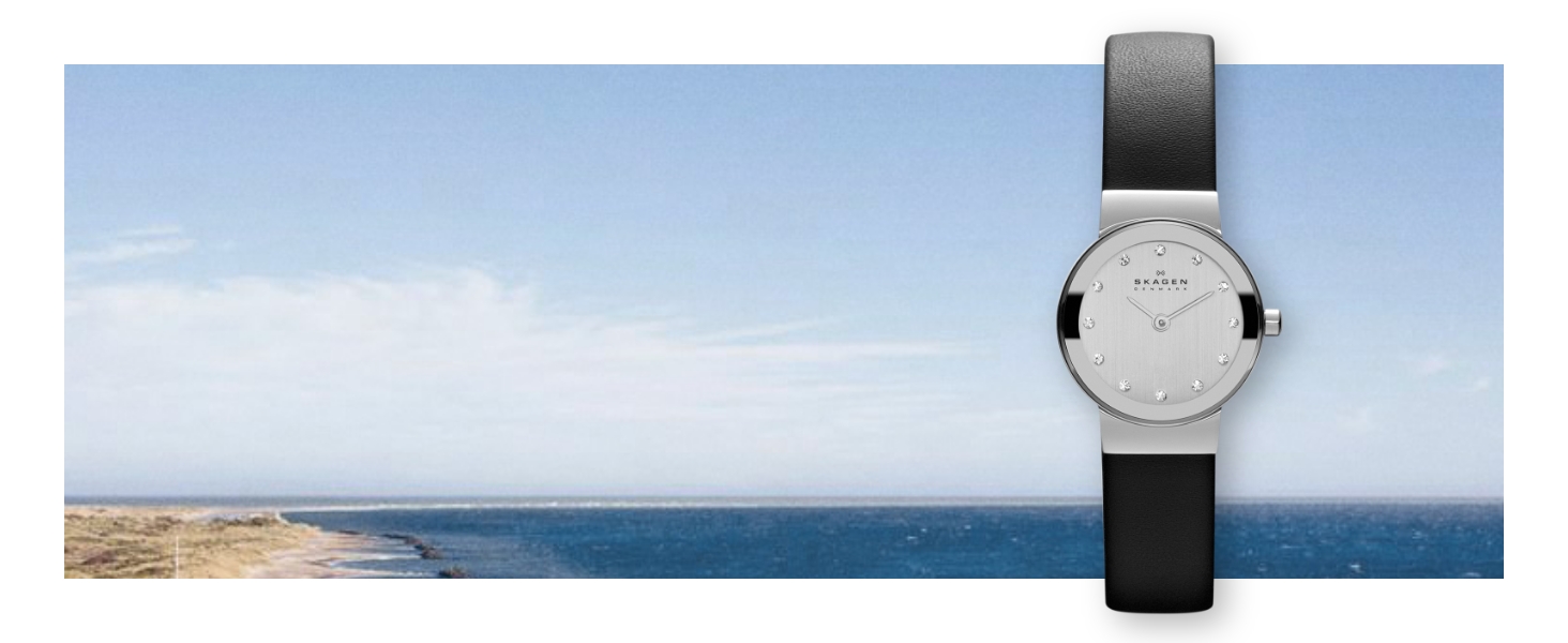 Жіночий кварцовий годинник Skagen Freja Lille 26 мм, сріблястий з золотистими елементами, сталевий або шкіряний ремінець