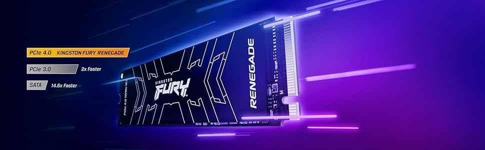 SSD Kingston FURY Renegade 4TB PCIe 4.0 M.2 NVMe з кулером для геймерів та ентузіастів