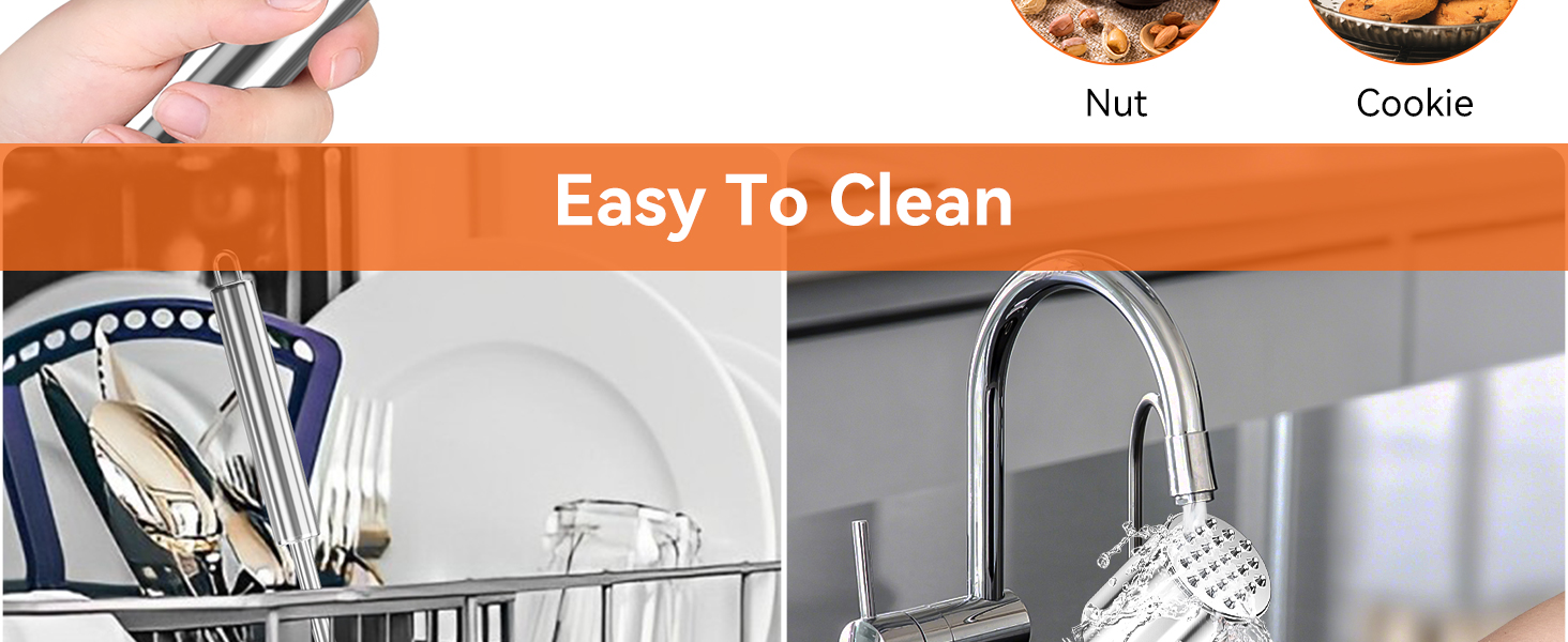 Кліпер для м'яса HOOMIL, двосторонній антипригарний, молоток для відбивання м'яса з неслизькою ручкою, для шніцелів та стейків, срібний (круглий, гладкий срібний)