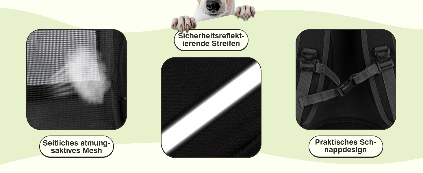 Рюкзак-переноска для собак та котів ALLSOPETS: зручний та дихаючий рюкзак для подорожей з великими котами та маленькими собаками (Світло-сірий)