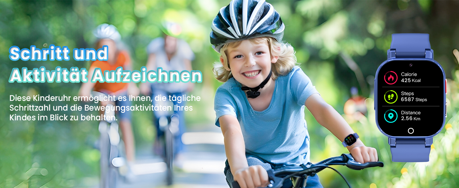 Дитячий розумний годинник 4G GPS з відеодзвінками та SOS, WiFi, крокомір, будильник, ігри, для дівчаток та хлопчиків від 4 років, чорний