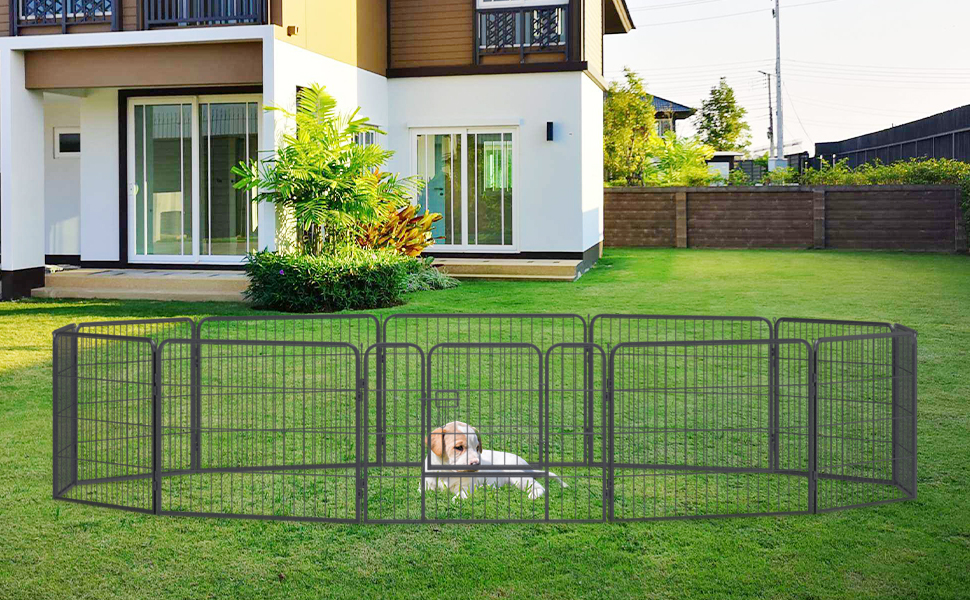 Металевий вольєр для цуценят та собак, забіг з 12 секцій, висота 60 см