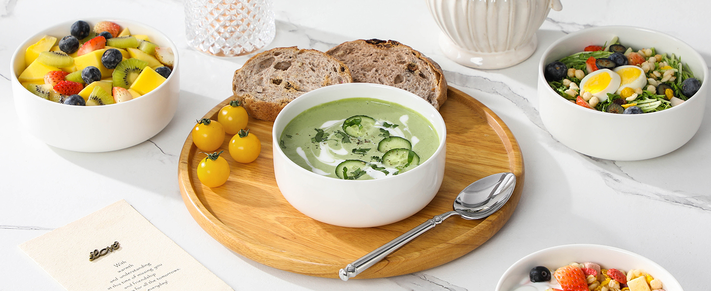 Набір кавових чашок MALACASA LUNA, 6 шт., 300 мл, порцеляна. Чашки для кави, чаю, соку, лате, капучино, какао. Можна мити в посудомийній машині та використовувати в мікрохвильовці. Білий колір.