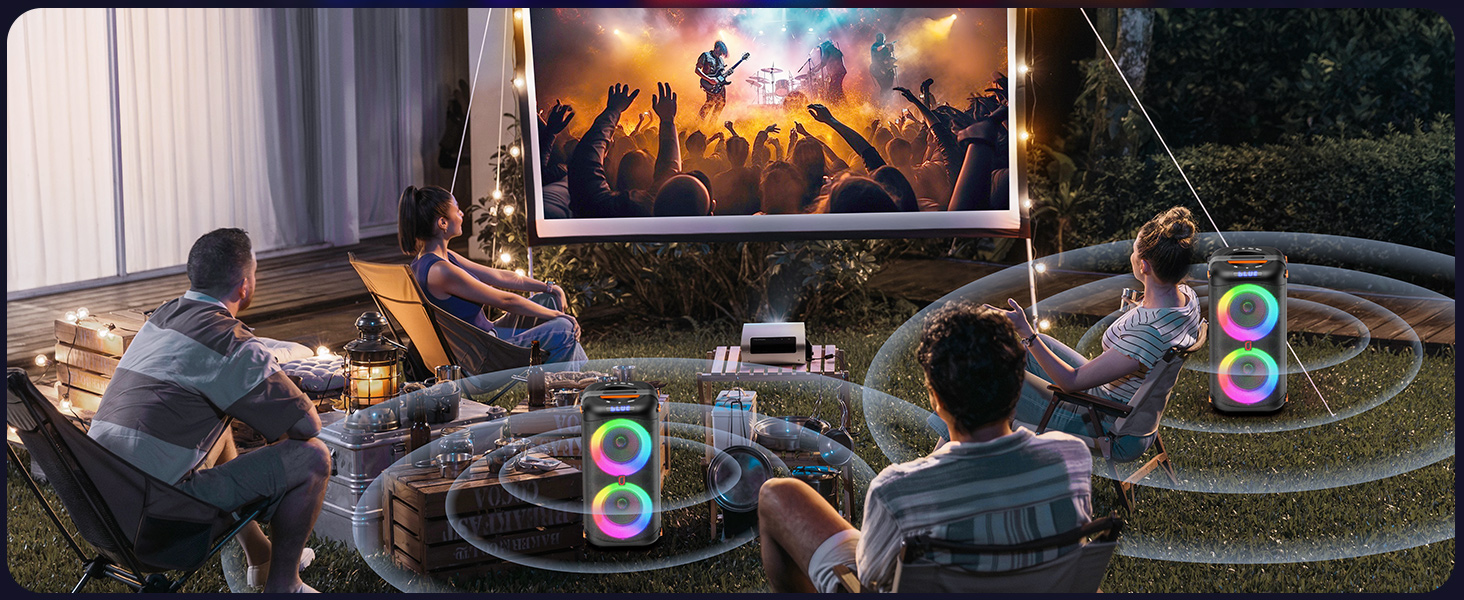 Караоке машина портативна Bluetooth з 2 мікрофонами для дорослих, караоке бокс PA-система з диско-світлом для вечірок, підтримує TF/USB, FM, AUX, T27