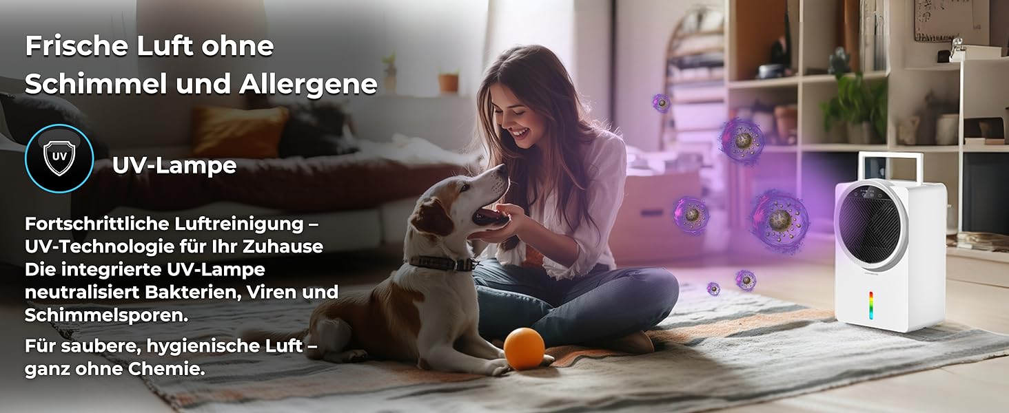 Електричний осушувач повітря Climative ION 12L/24h з Wi-Fi та очищувачем повітря для дому, квартири, ванної кімнати. Захист від вологи та плісняви до 20 м² (Adso)