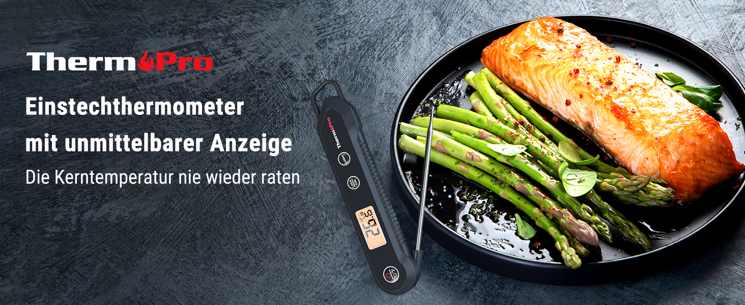 Термометр для м'яса ThermoPro TP03H: точний, швидкий, водонепроникний (IPX6)