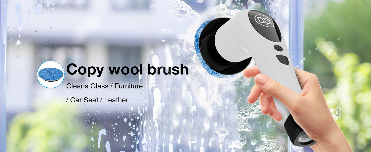 Електрична щітка для прибирання з 7 насадок, водонепроникна PX7, набір для миття підлоги та ванни, регульована ручка