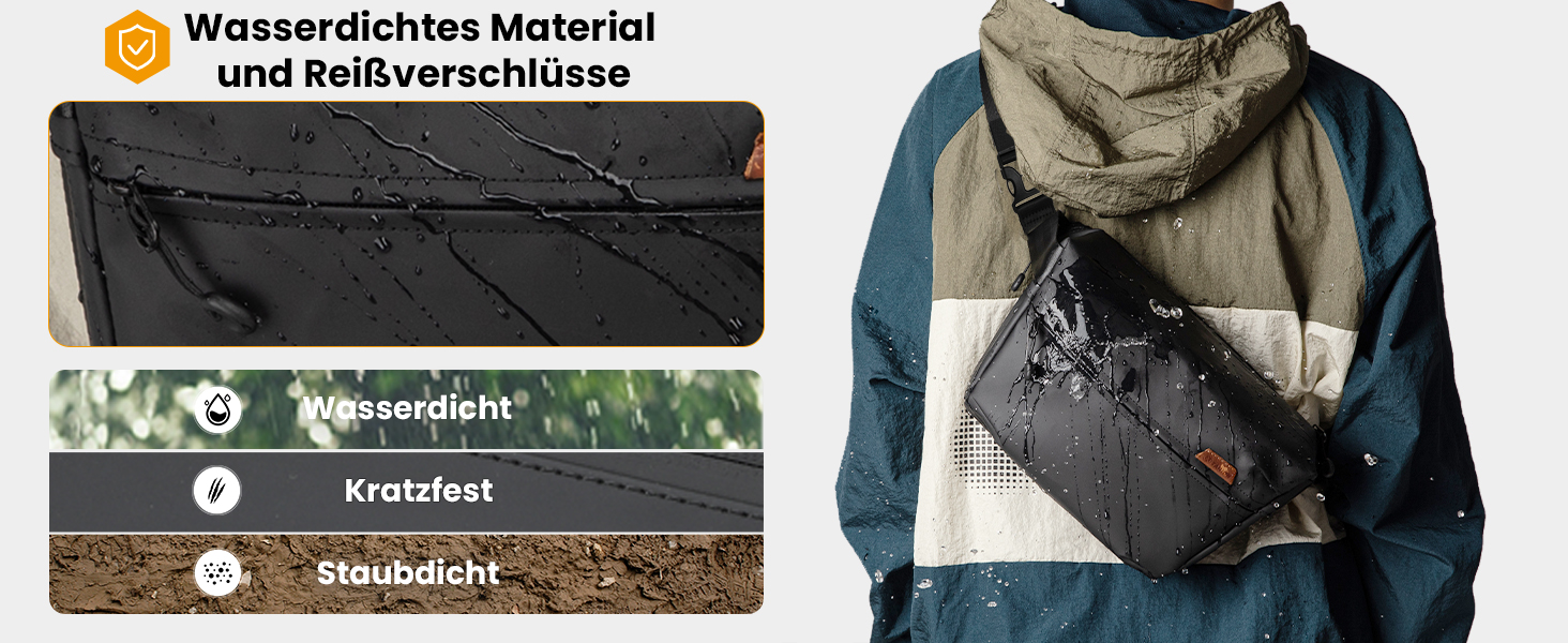 Сумка для камери TARION: водонепроникна сумка-слінг для DSLR, дзеркальної та SLR камер з перегородками для об'єктивів та аксесуарів