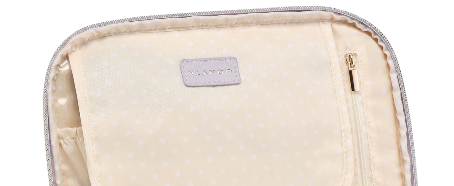 Чемоданчик для косметики Vlando, дорожній, великий, водонепроникний, для жінок, чоловіків, дівчаток, синій, з організатором