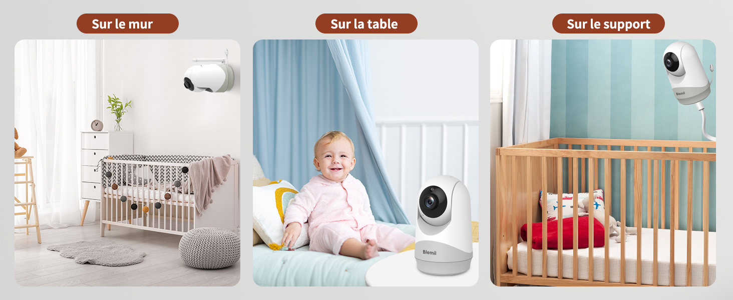 Дитячий відеомонітор з двома камерами, аудіо, акумулятор 30 годин, 5-дюймовий екран, віддалене керування (Pan/Tilt/Zoom), двосторонній зв'язок, датчик температури, нічне бачення