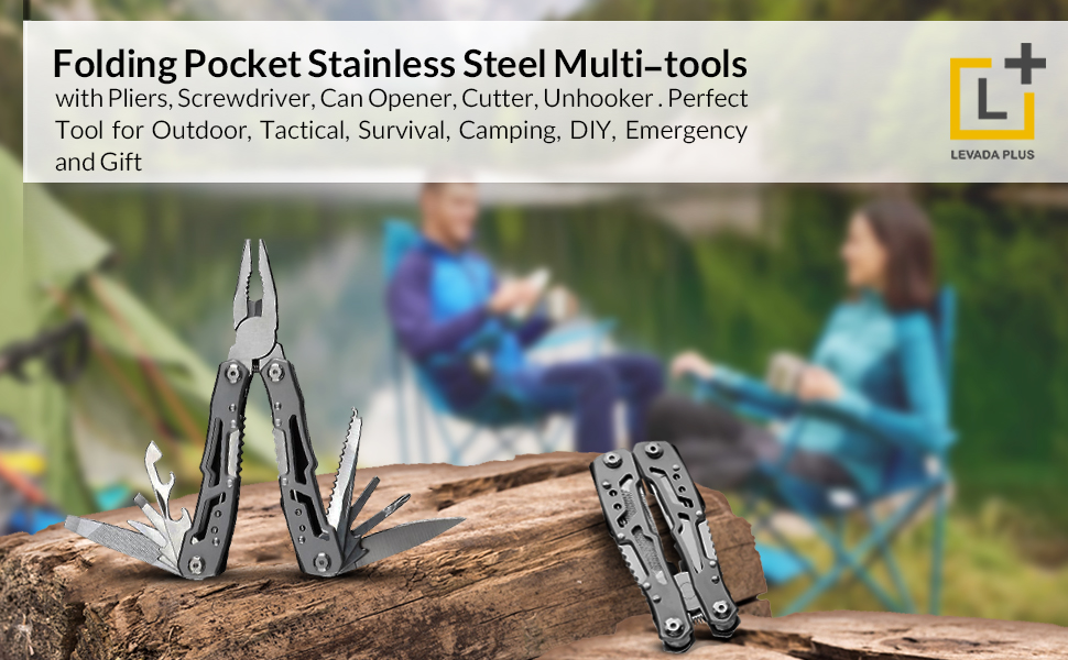 Мультитул 14-в-1 з плоскогубцями, ножем, викрутками, відкривачкою для пляшок та нейлоновим чохлом – компактний та надійний багатофункціональний інструмент для кемпінгу, відпочинку на природі, надзвичайних ситуацій та домашнього використання