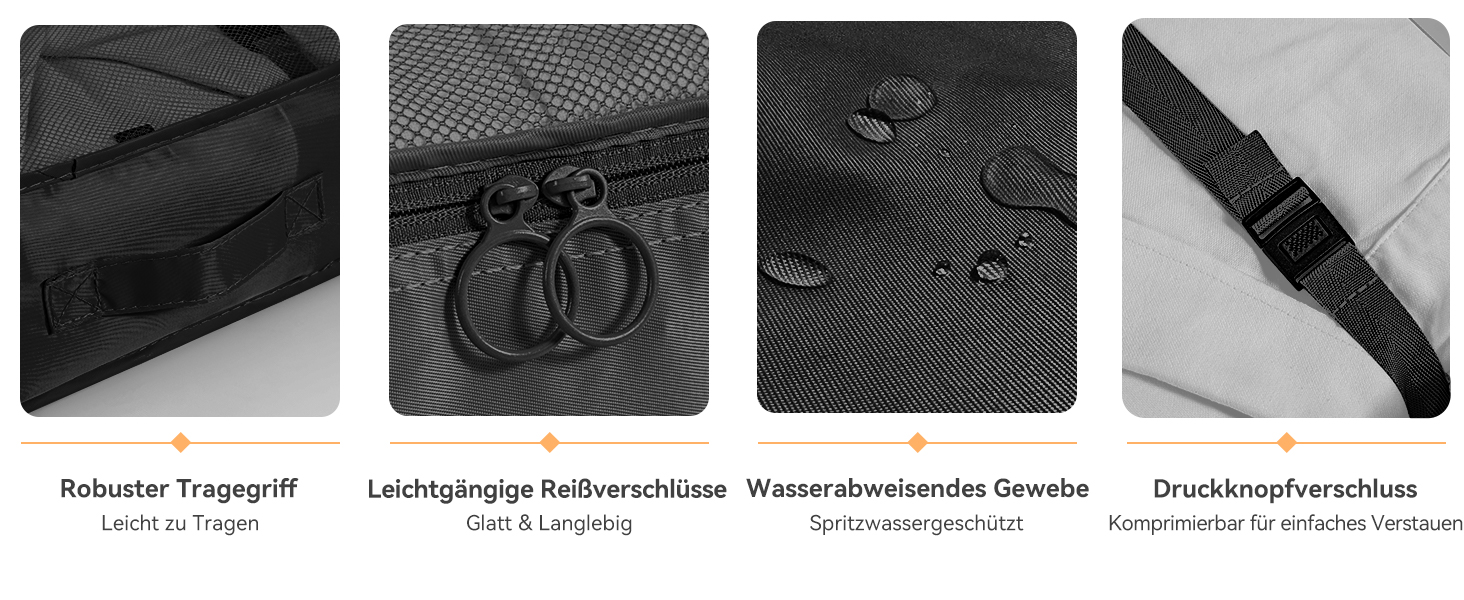 Органайзер для валізи Chijoo, набір 12 шт (чорний) – набір кубиків для пакування, аксесуари для подорожей