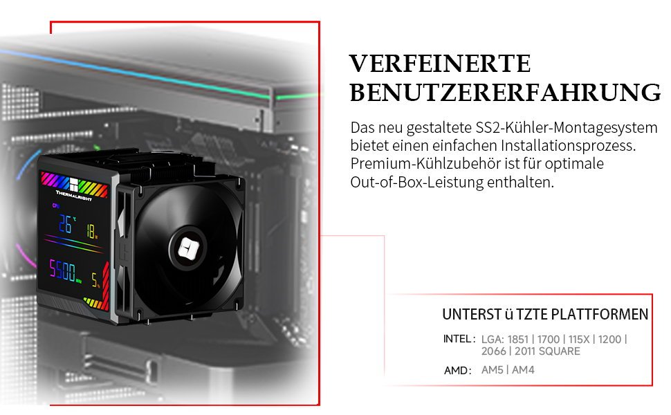 Кулер для процесора Thermalright Peerless Assassin 140 Digital White, двовежевий, 6 теплотрубок, 2 PWM вентилятори, з цифровим дисплеєм, для AM5, Intel LGA1851/1700