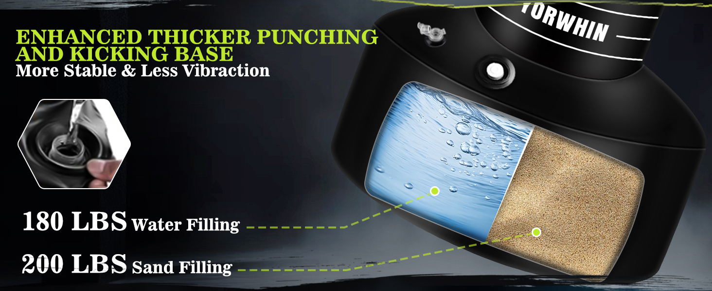 Надувний боксерський мішок для дорослих, стоячий боксерський мішок, самостійний мішок для кікбоксингу, обладнання для тренувань MMA, Муай Тай, фітнесу (стиль Power Punch A)