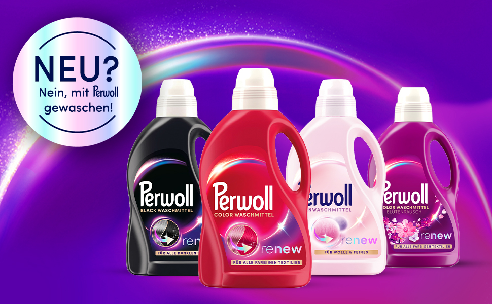 Рідкий засіб для прання кольорових речей Perwoll Color, технологія Dreifach-Renew для відновлення кольорів та волокон, 1.35 л (набір 8 шт, 160 прань)