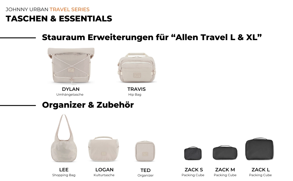 Гермопоясна сумка Johnny Urban Travis Beige - для подорожей, хайкінгу та активного відпочинку