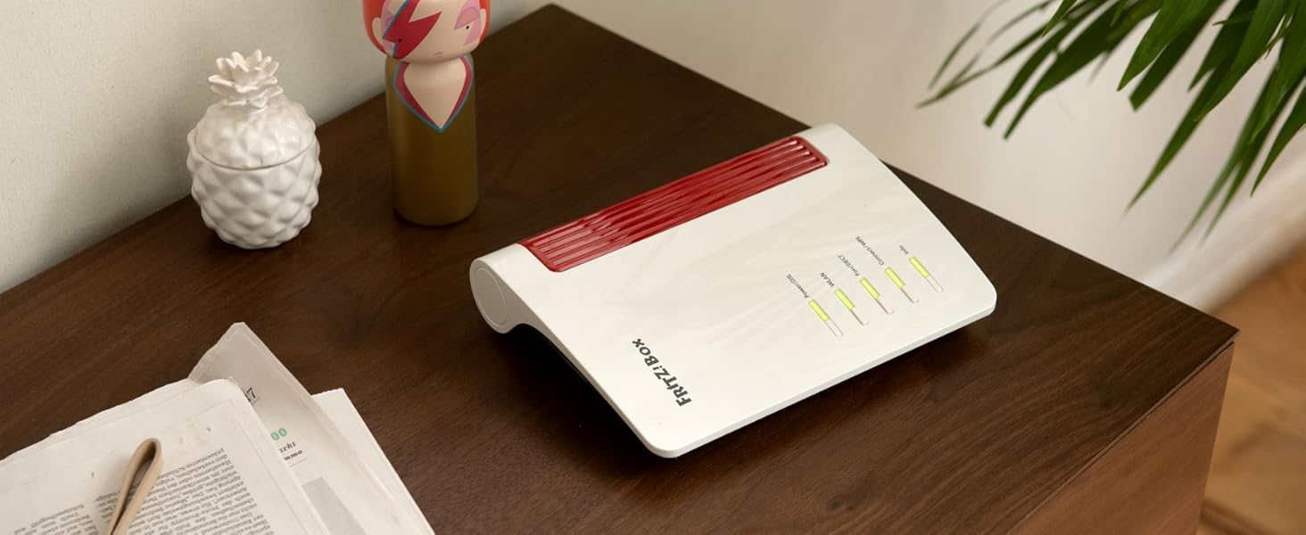 Роутер FRITZ!Box 7530 AX International Wi-Fi 6 DSL - Підтримка DSL/VDSL, Mesh, DECT, Media Server, для Австрії/Швейцарії