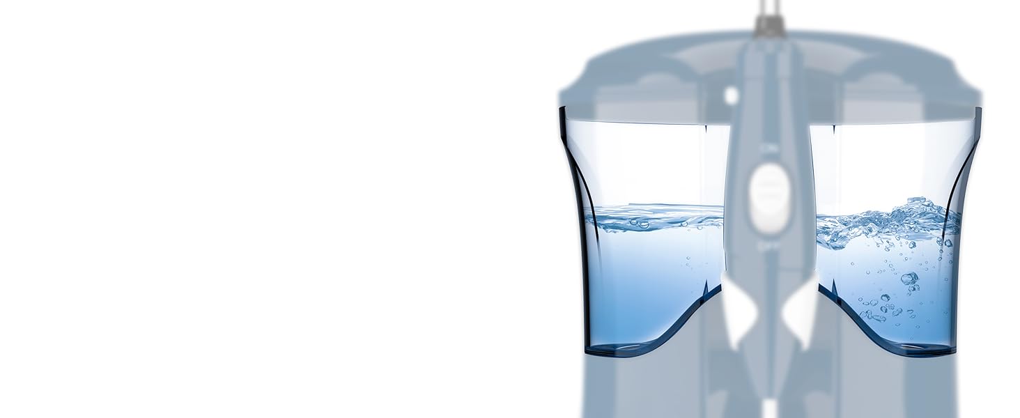 Іригатор для порожнини рота Munddusche PRO | Aquapik® | Професійне очищення зубів, видаляє наліт, рекомендовано стоматологами, для імплантів та брекетів | 8 насадок, 10 рівнів тиску, 600 мл (Білий)