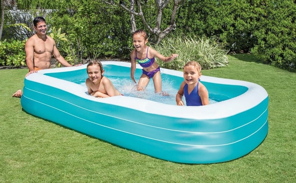 Надувний матрац Intex Queen DURA-Beam Downy з підголівником та бічними кишенями