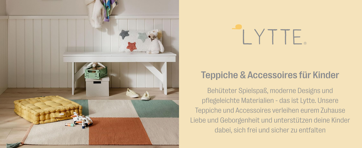 Дитячий килим Benuta Lytte Gobi - багатокольоровий 80x150 см, прямокутний, з дитячими мотивами, штучне волокно, для дитячої, вітальні, спальні