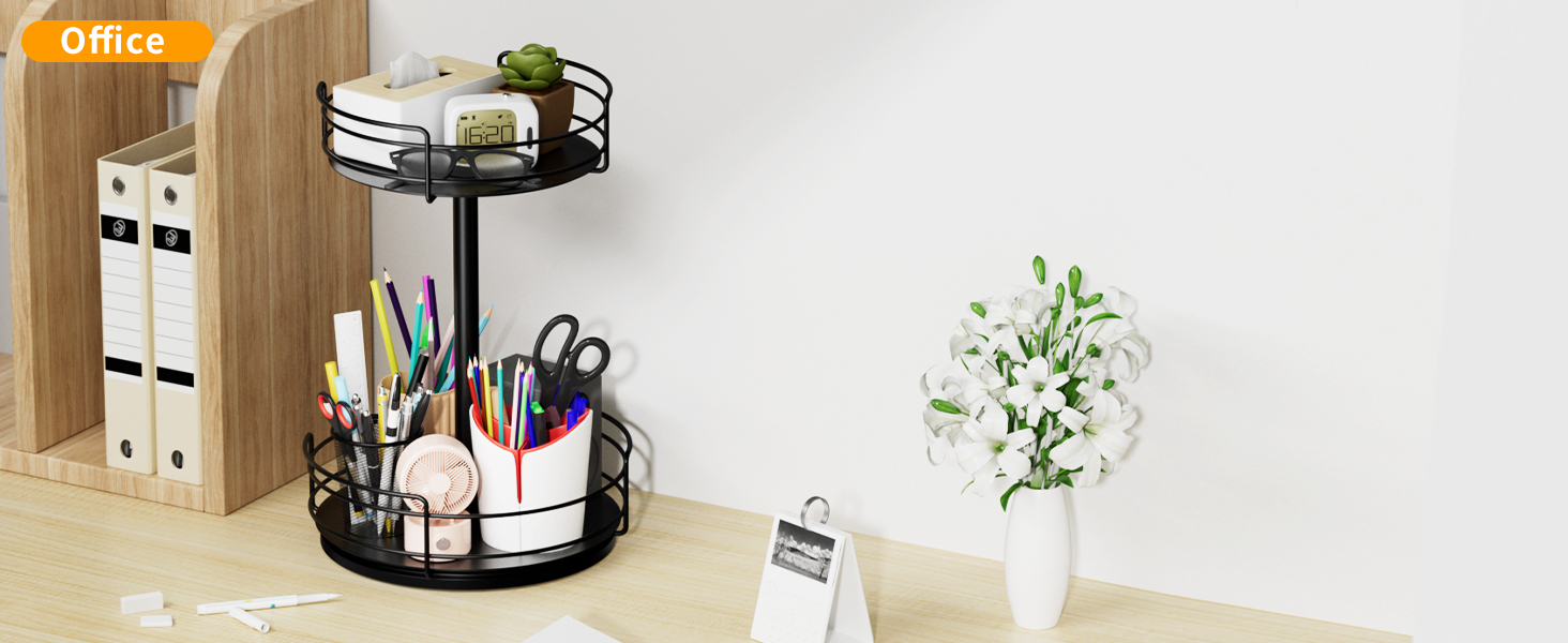 Обертовий органайзер для спецій AIRUJIA Lazy Susan, кухонна полиця для банок, олії, інгредієнтів