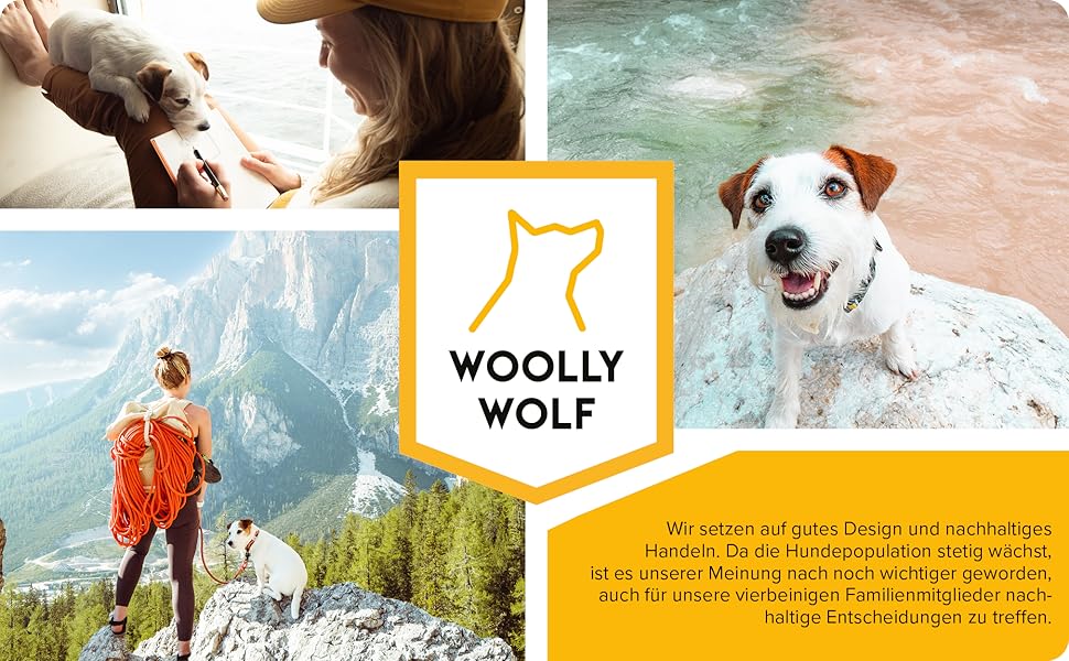 Шлейка для собак Woolly Wolf Sea to Summit S - для маленьких собак, з переробленого поліестеру, регульована, з відбивачами