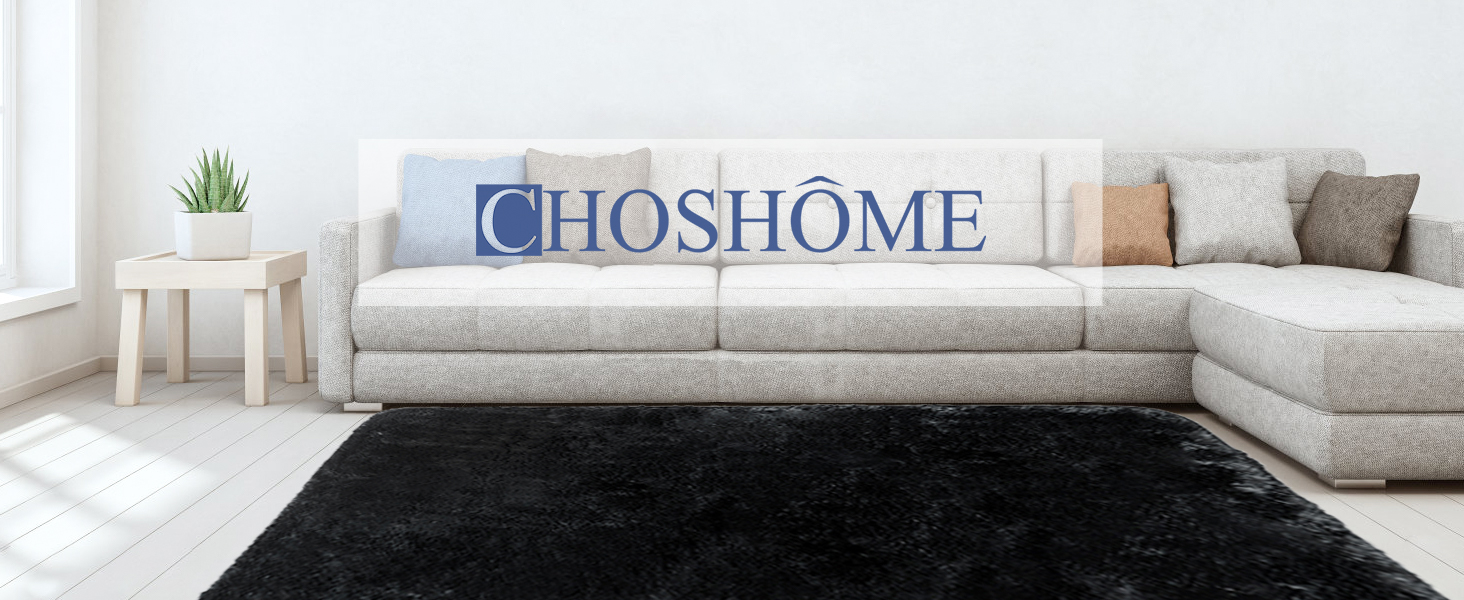 Чохол для ліжка CHOSHOME, м'який килим для спальні, вітальні, дитячої кімнати, штормовий, антиковзаюча підкладка, 90x150 см, 200x290 см (Чорний)