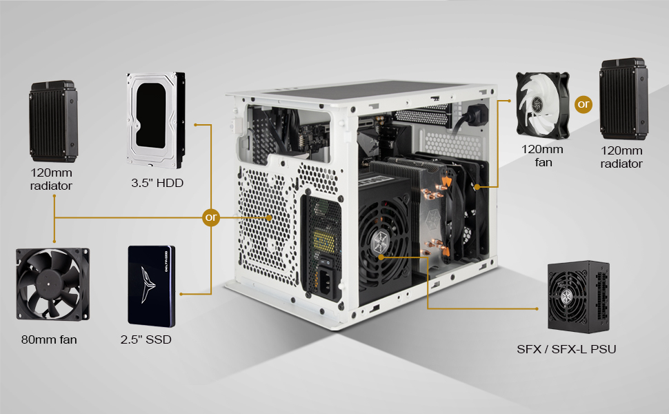 Корпус Silverstone SUGO 16 SST-SG16B, Mini-ITX, сталевий, чорний