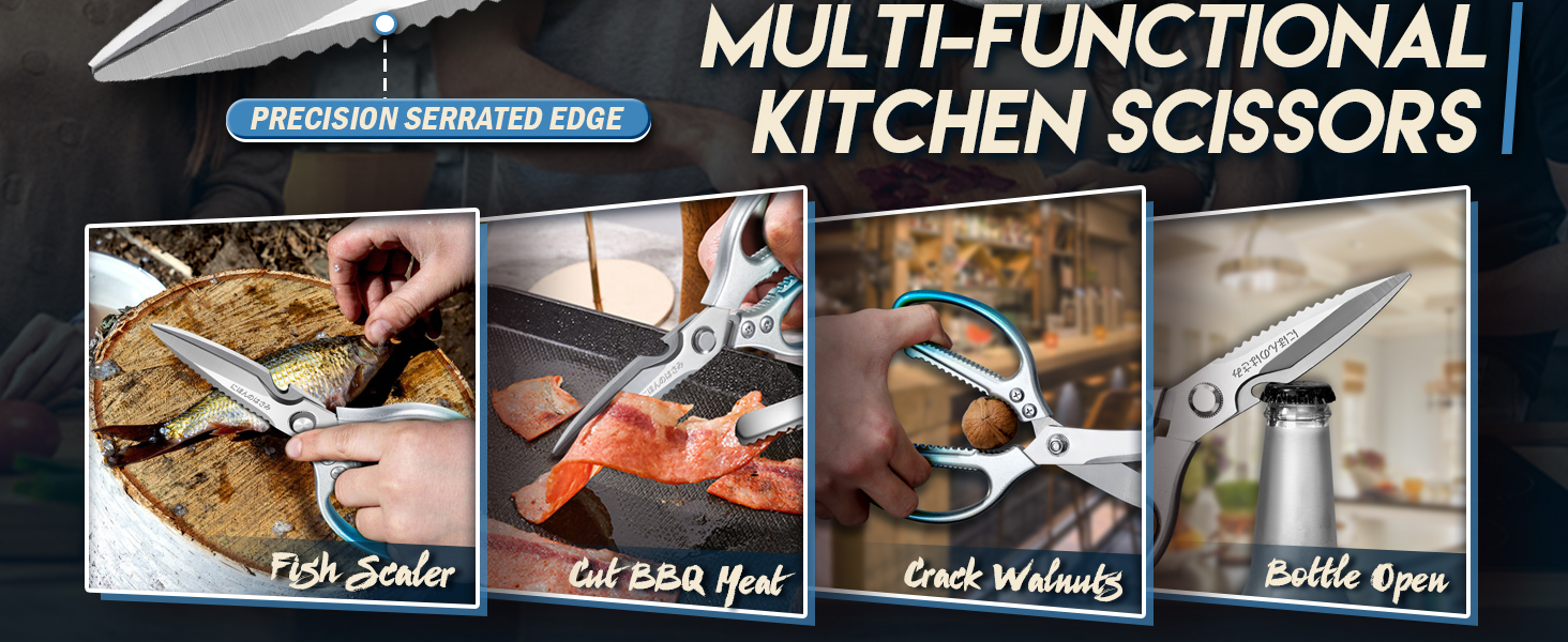 Набір кухонних ножиць DRAGON RIOT Stabile: 2 шт. (ніж для м'яса, ніж для птиці) з нержавіючої сталі