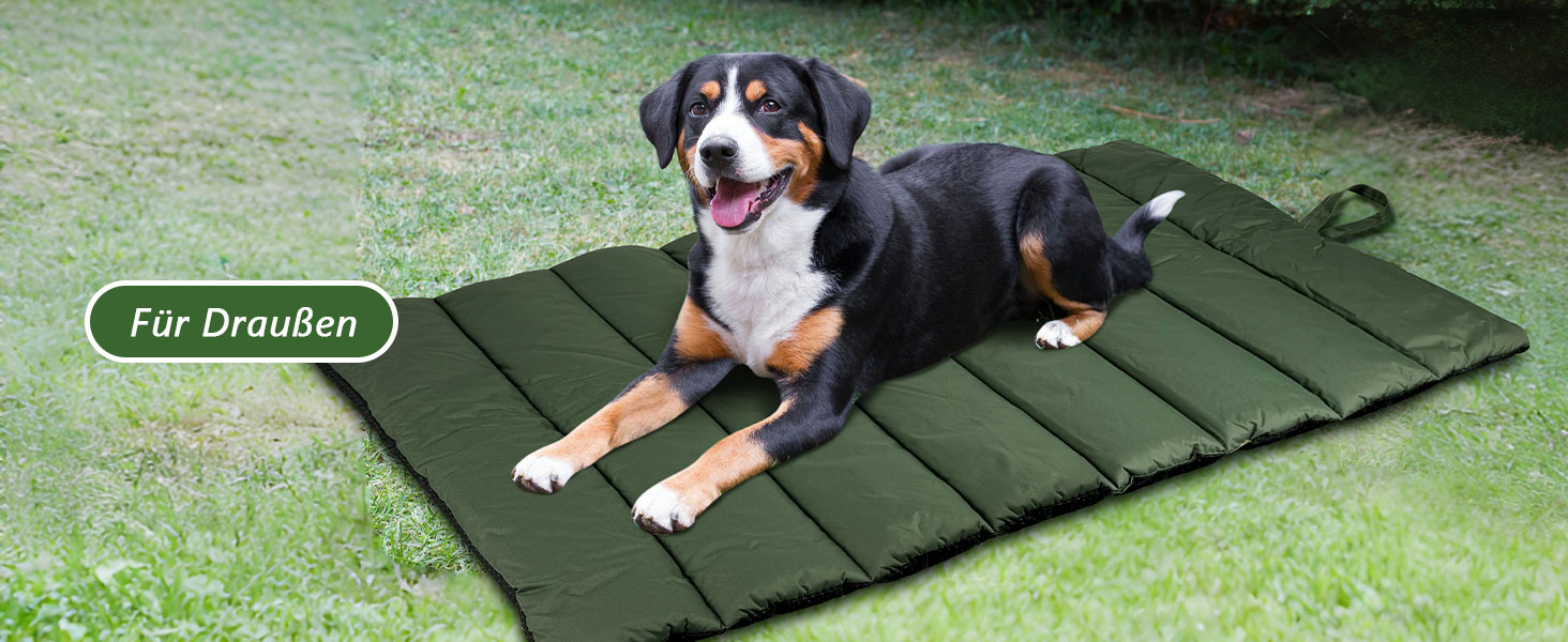 Водонепроникний килимок для собак 110 x 68 см, потовщений, м'який, з можливістю прання, для подорожей, кемпінгу, відпочинку на природі (сірий)