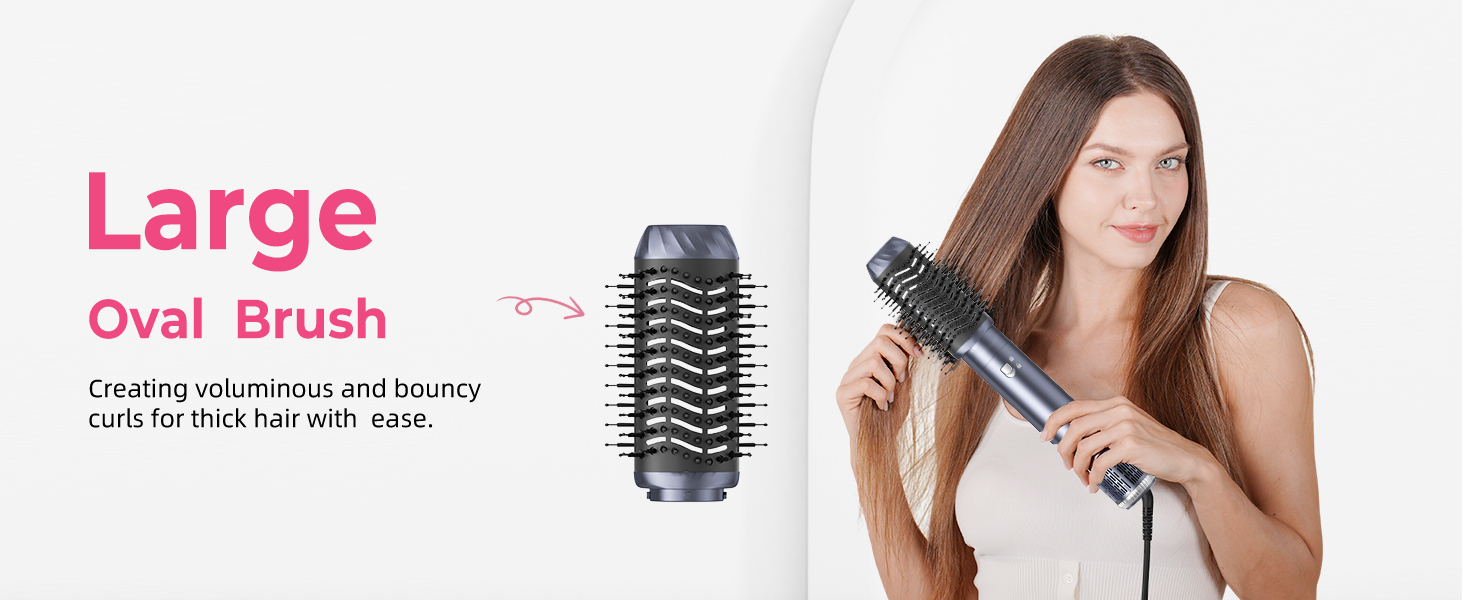 Професійний фен-щітка Pro Hairstyler Airbrush 6 в 1: сушка, укладка, об'єм, локони. 1000W