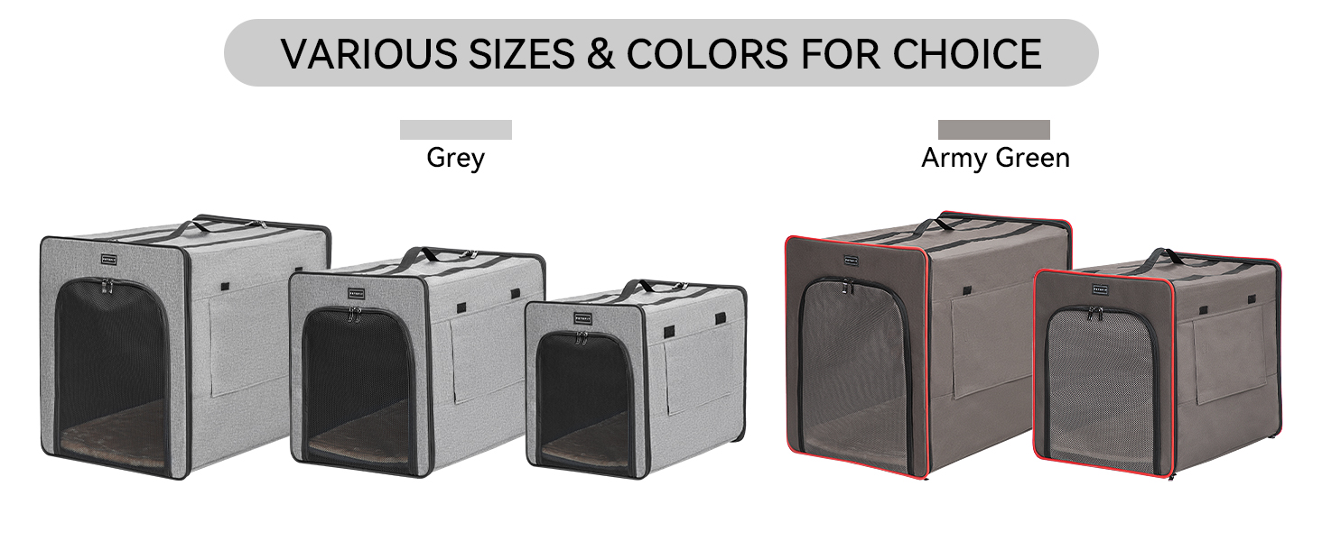 Транспортна переноска для собак Petsfit, сірого кольору, M 61x46x53.5 см. Зручна переноска для собак середніх порід, підходить для подорожей.