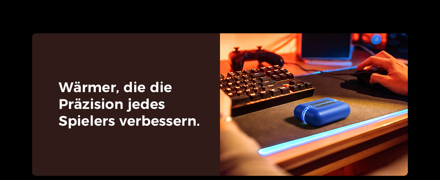 Електричні грілки для рук OCOOPA MagTwins UT2s, 10000 mAh, 4 режими нагріву, 2 шт., чорний